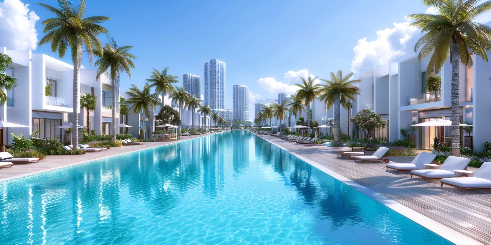 Swimming pool construction and landscaping project in Dubai Swimming pool construction and landscaping project in Dubai
