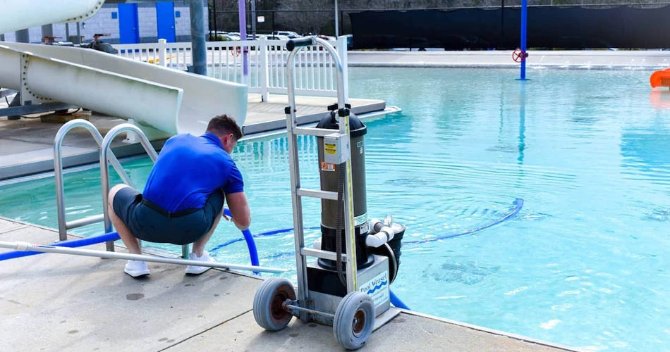 Swimming pool equipment refurbishment service